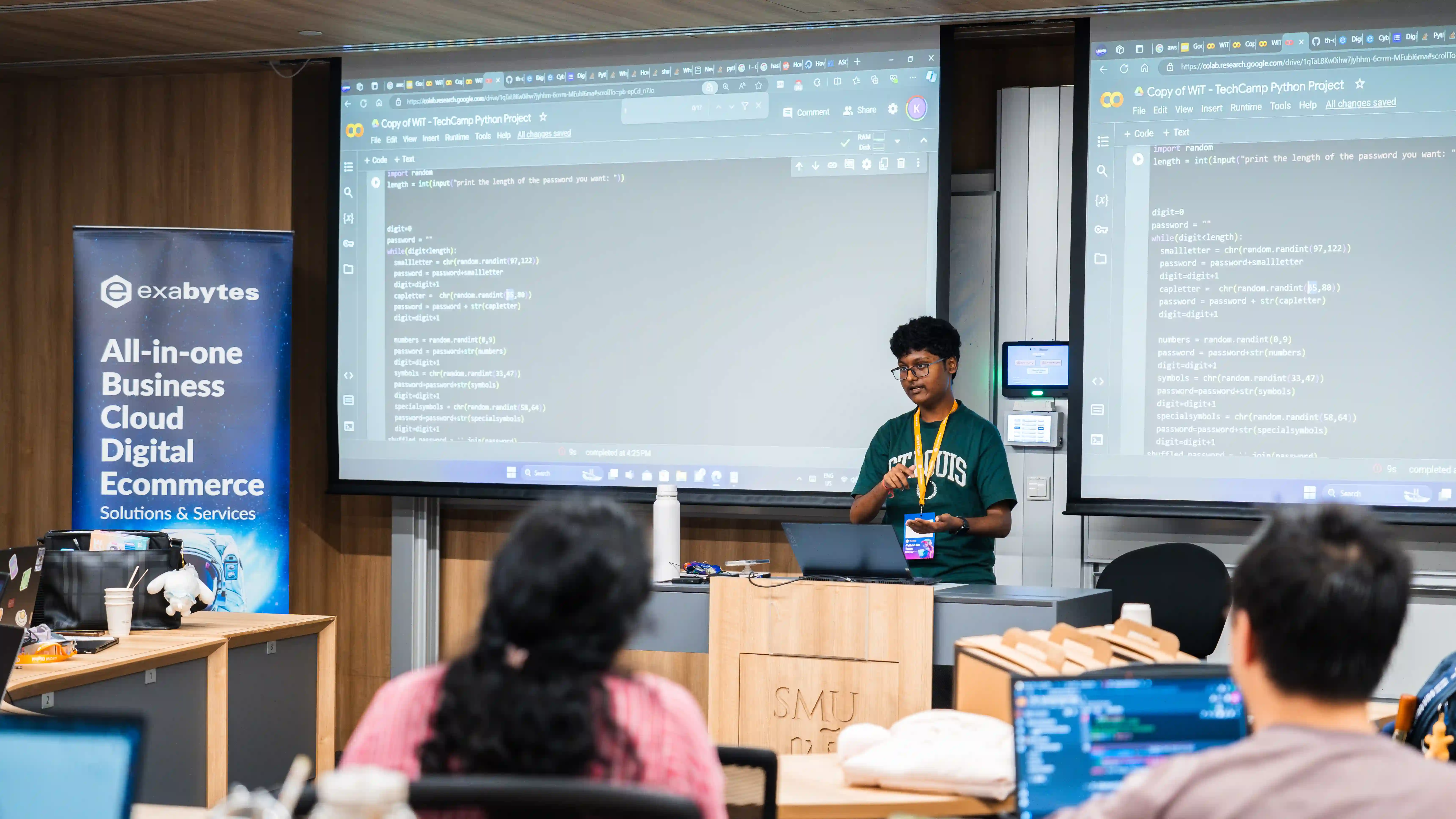 Participants get the chance to present their personal projects and share their creativity with the group