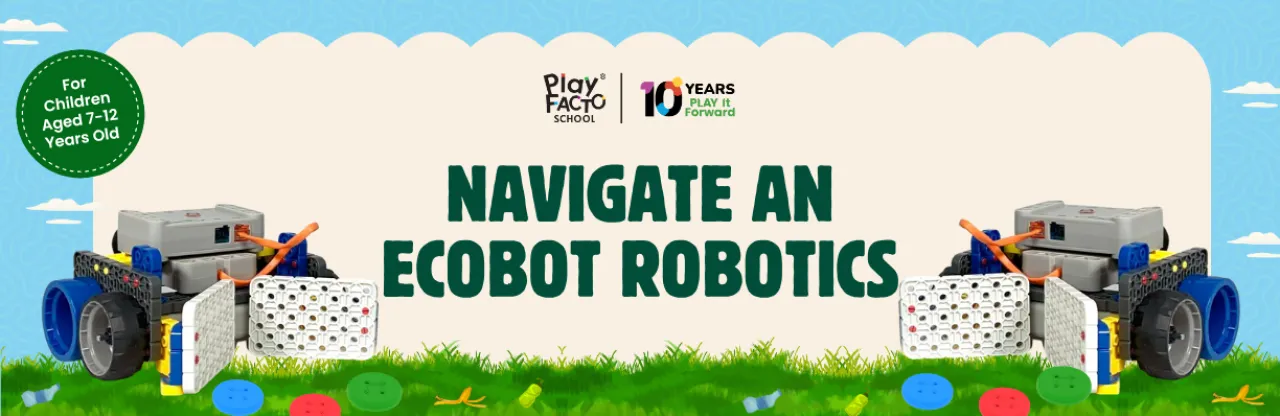 A robot with wheels and equipment able to sweep up rubbish on the floor.