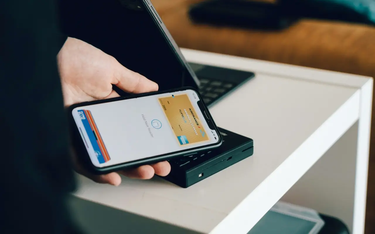 Person using e-wallet