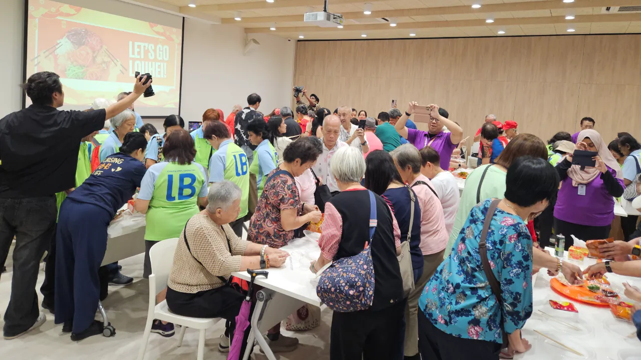 Seniors celebrate with Lou Hei, leaving more digitally confident.