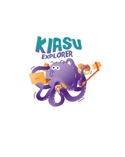 A curious octopus juggling multiple digital devices, eagerly exploring new skills and mastering the digital world.