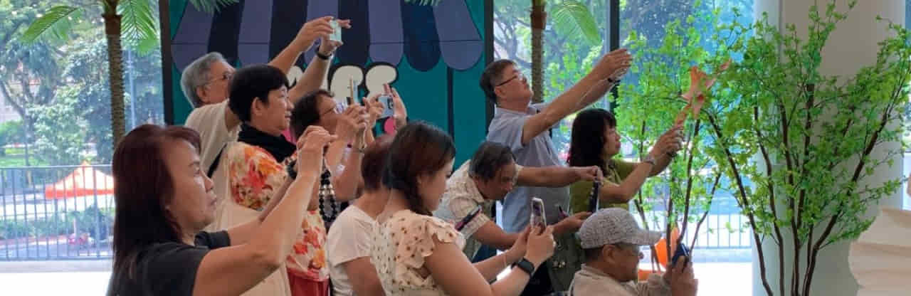 Group taking photo