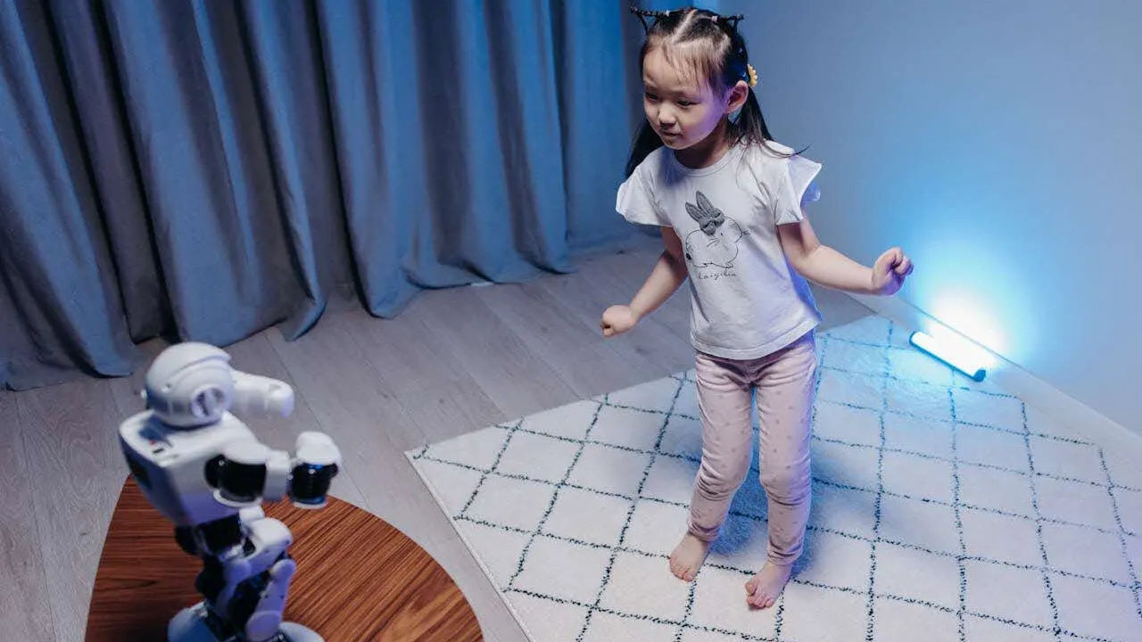 child with robot banner images